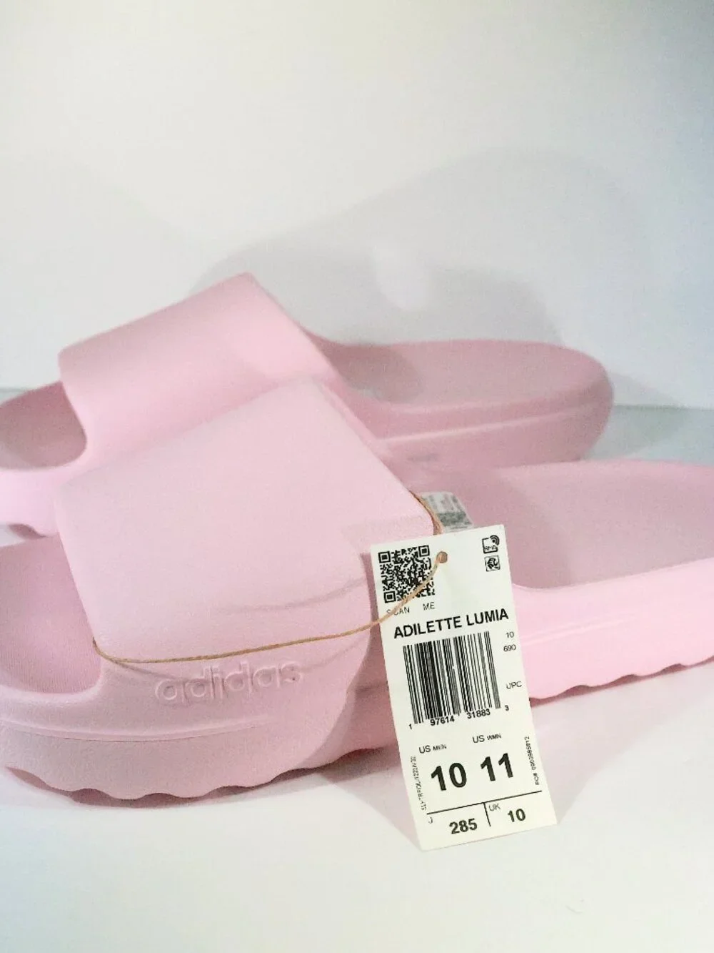 Adidas Adilette Lumia Slides Clear Pink Sport sandals Unisex Size Mens Siz 10,11